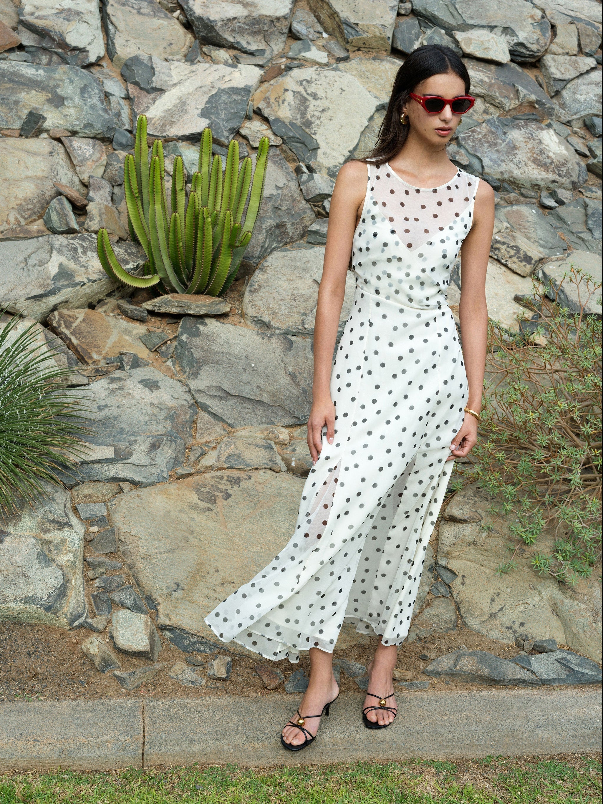 Niamh polka dot dress